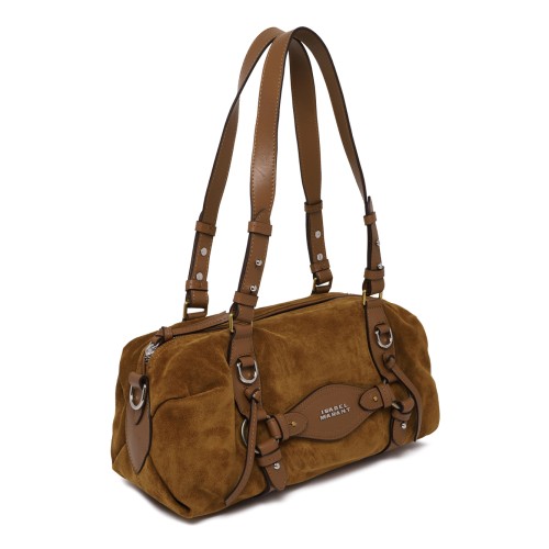 Isabel Marant Brown Suede Shoulder Bag.