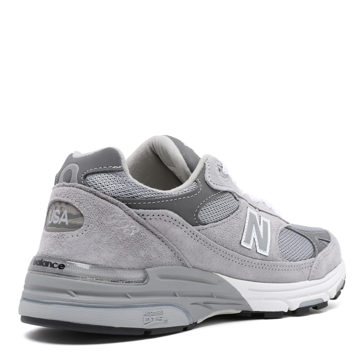 New Balance Grey Mesh Running Sneakers.