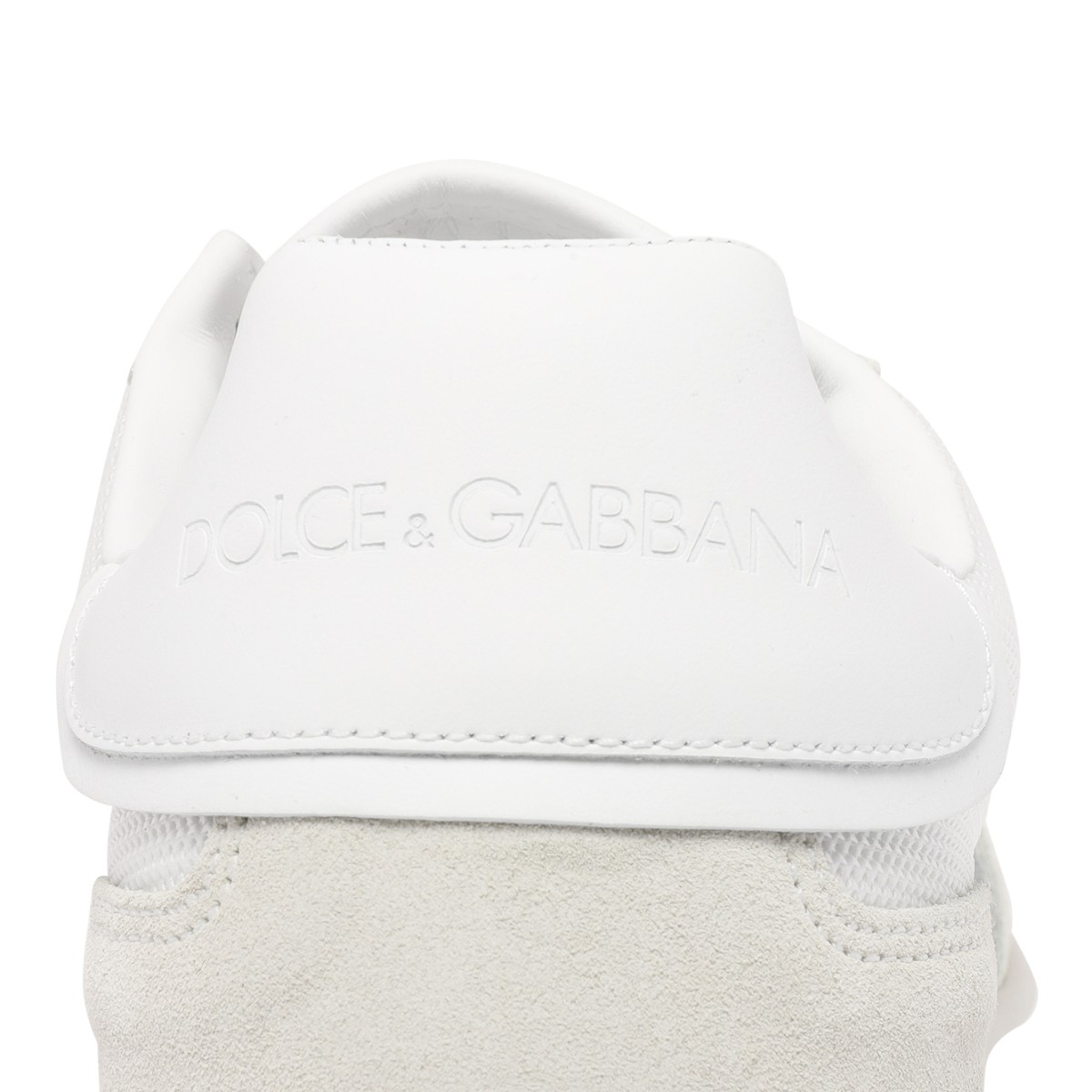 Dolce&Gabbana White DG Logo Leather Sneakers.
