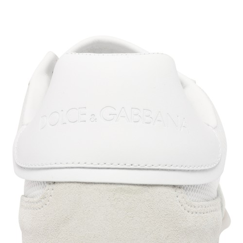 Dolce&Gabbana White DG Logo Leather Sneakers.