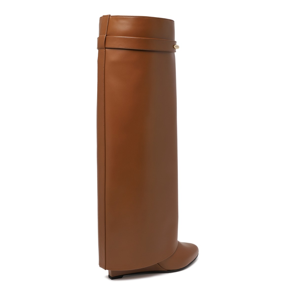 Givenchy Tan Rubber Rain Boots.