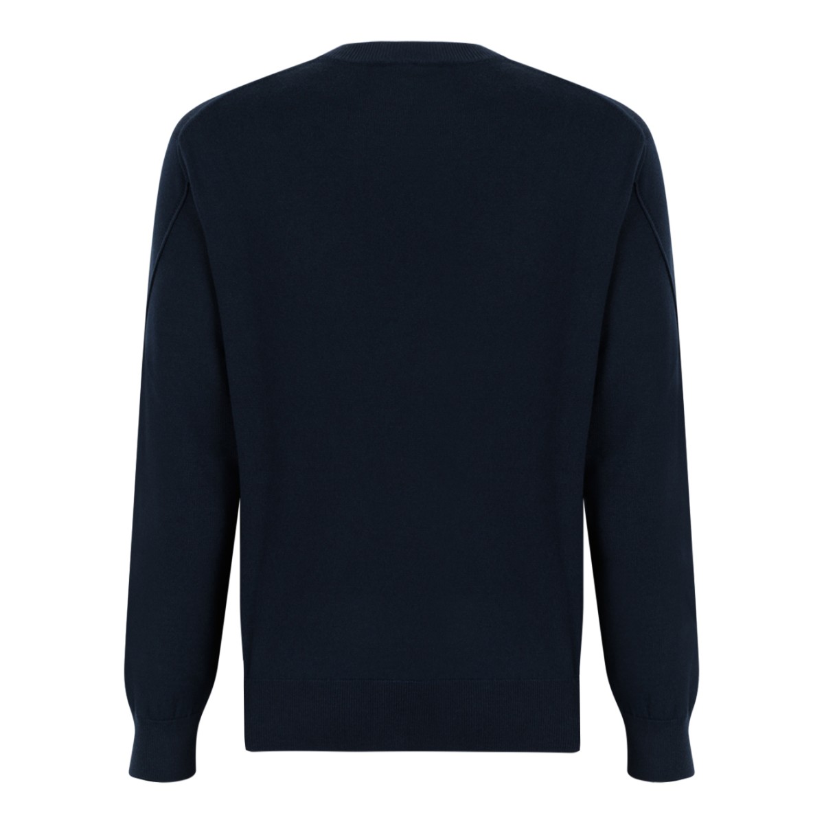 Givenchy Navy Wool Crewneck Sweater.