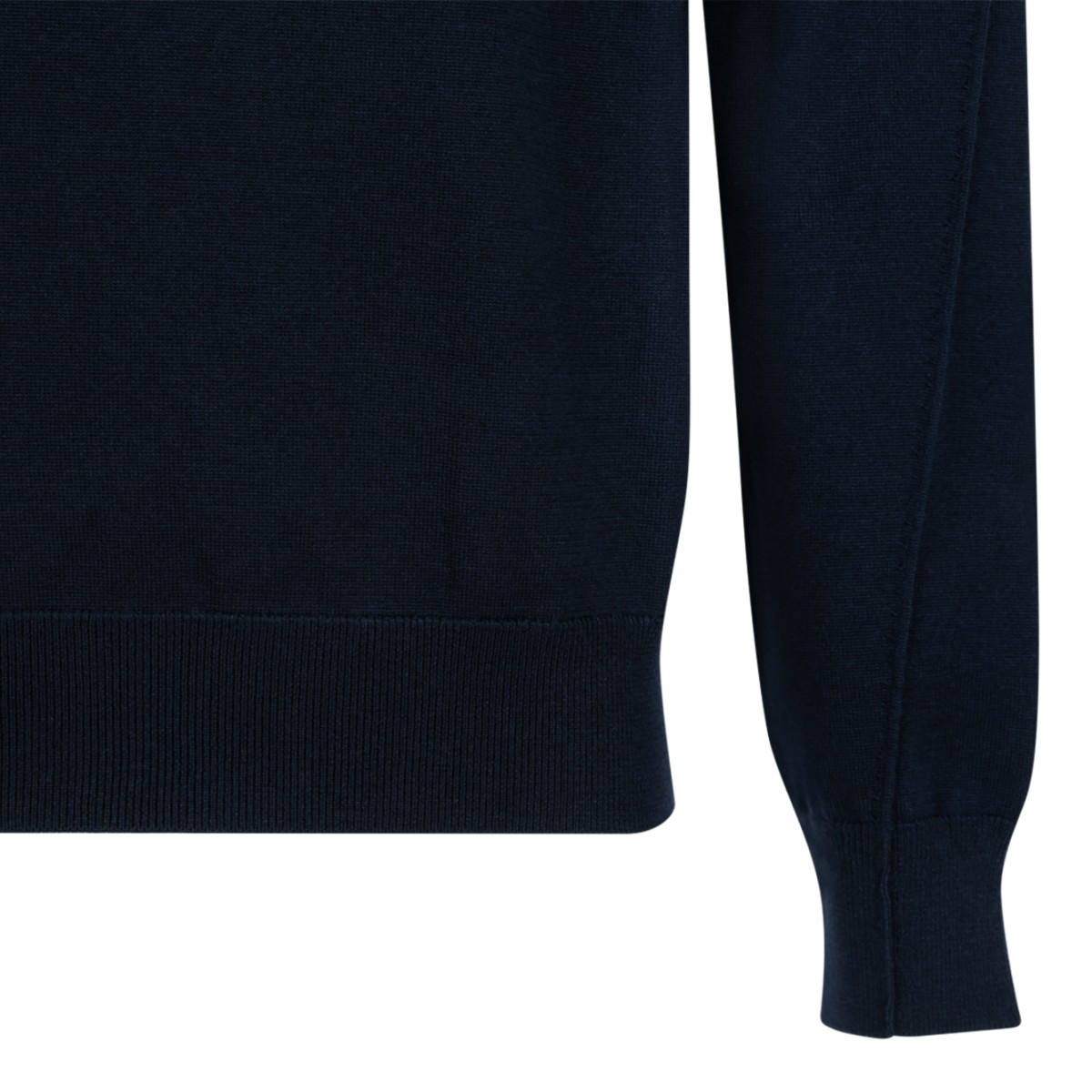 Givenchy Navy Wool Crewneck Sweater.