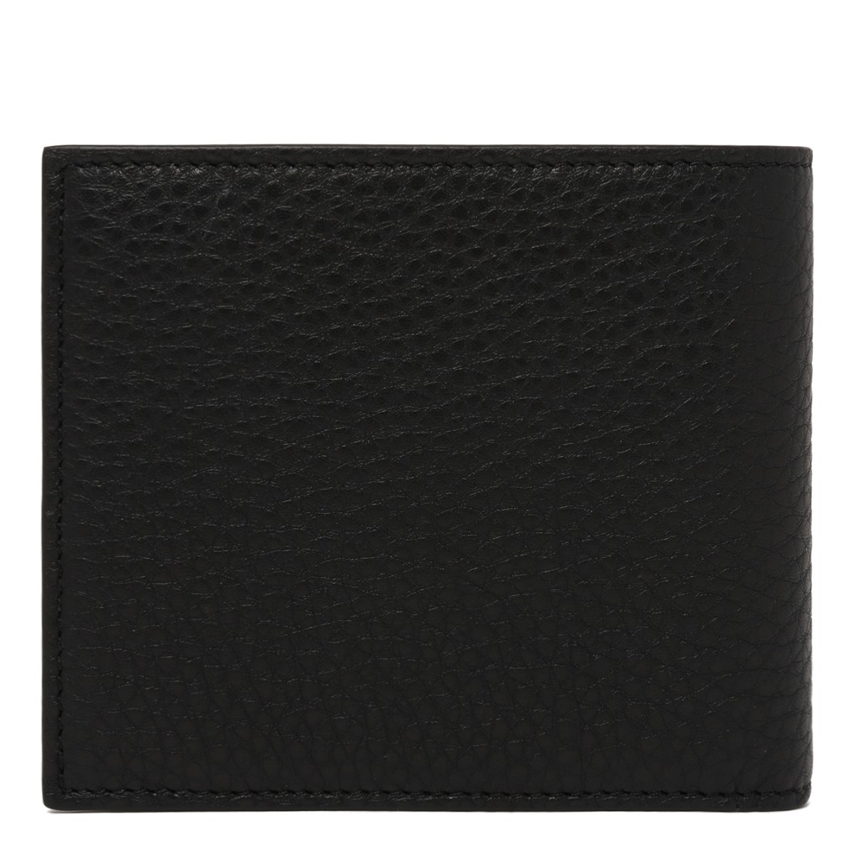 Givenchy Black Grained Leather Bifold Wallet.