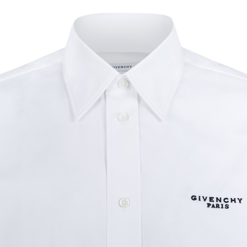 Givenchy White Cotton Logo Shirt.