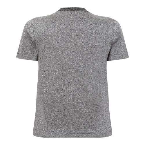 Missoni Silver Tones T-Shirt In Lame Viscose. 2