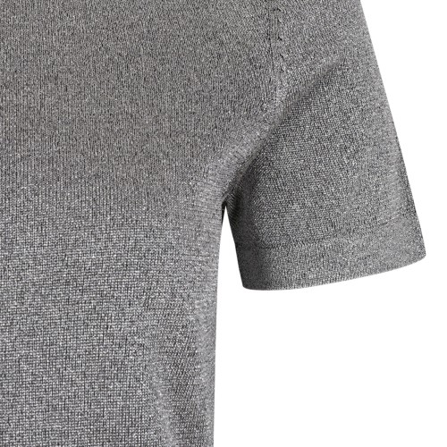 Missoni Silver Tones T-Shirt In Lame Viscose.