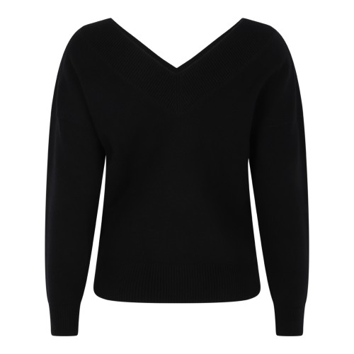 Tom Ford Black V-Neck Wool Sweater. 2