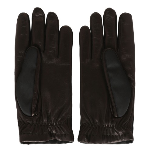 Prada Black Leather Gloves. 2