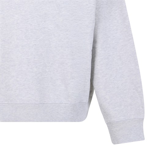 Anine Bing Heather Grey Cotton Sweatshirt.