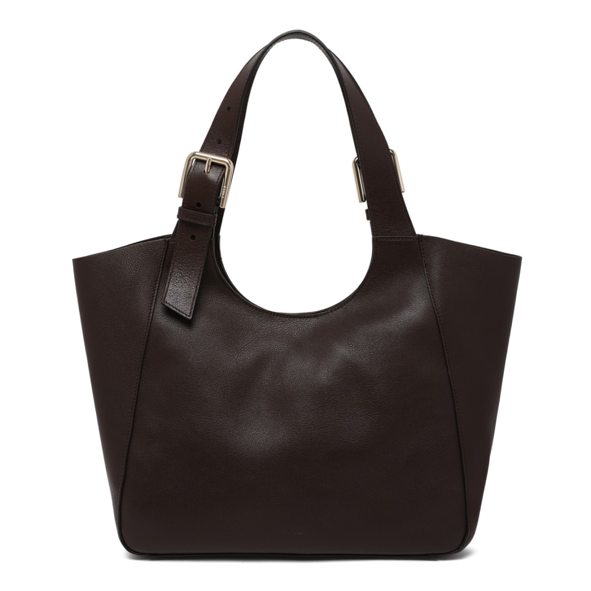 Furla Brown Leather Tote Bag.