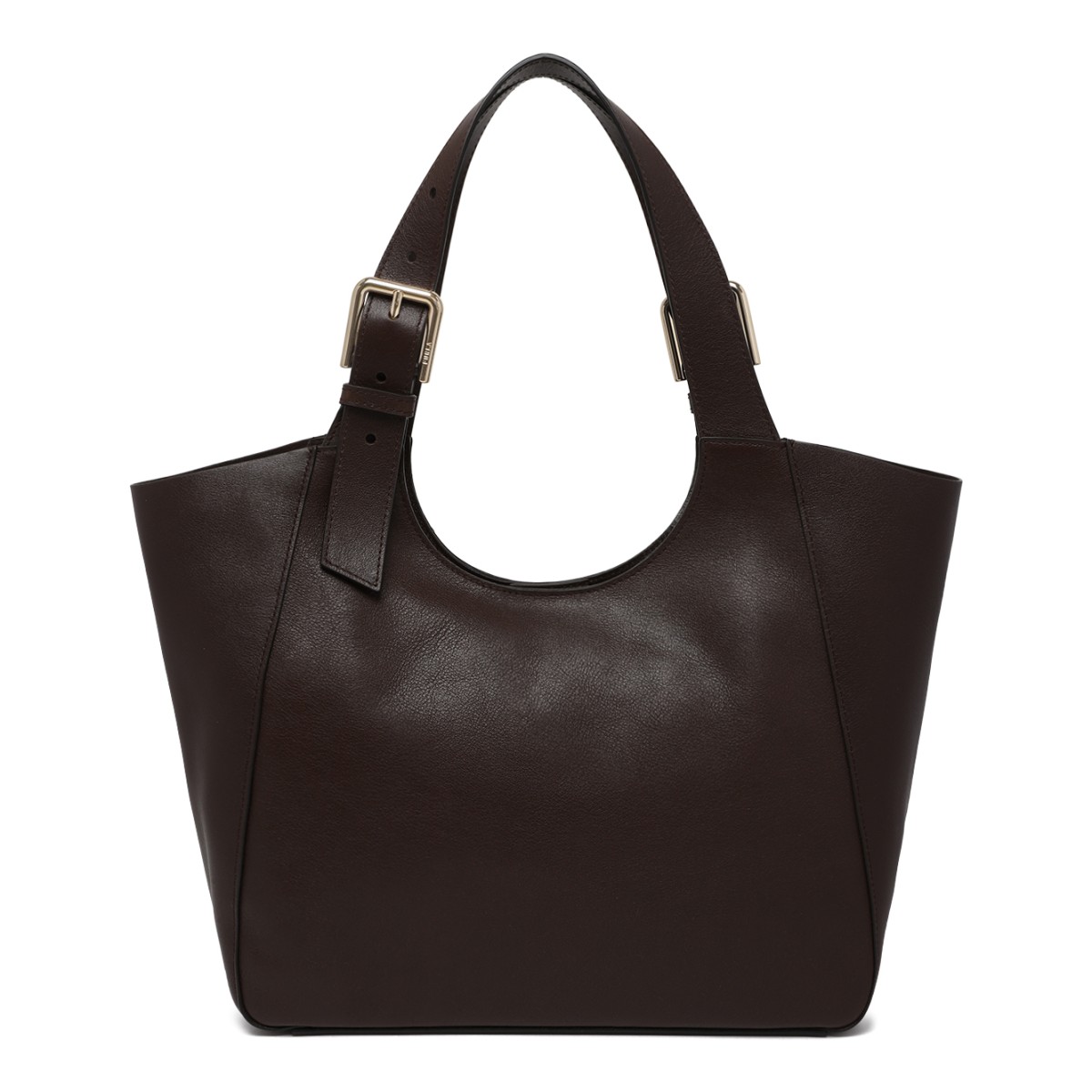 Furla Brown Leather Tote Bag.