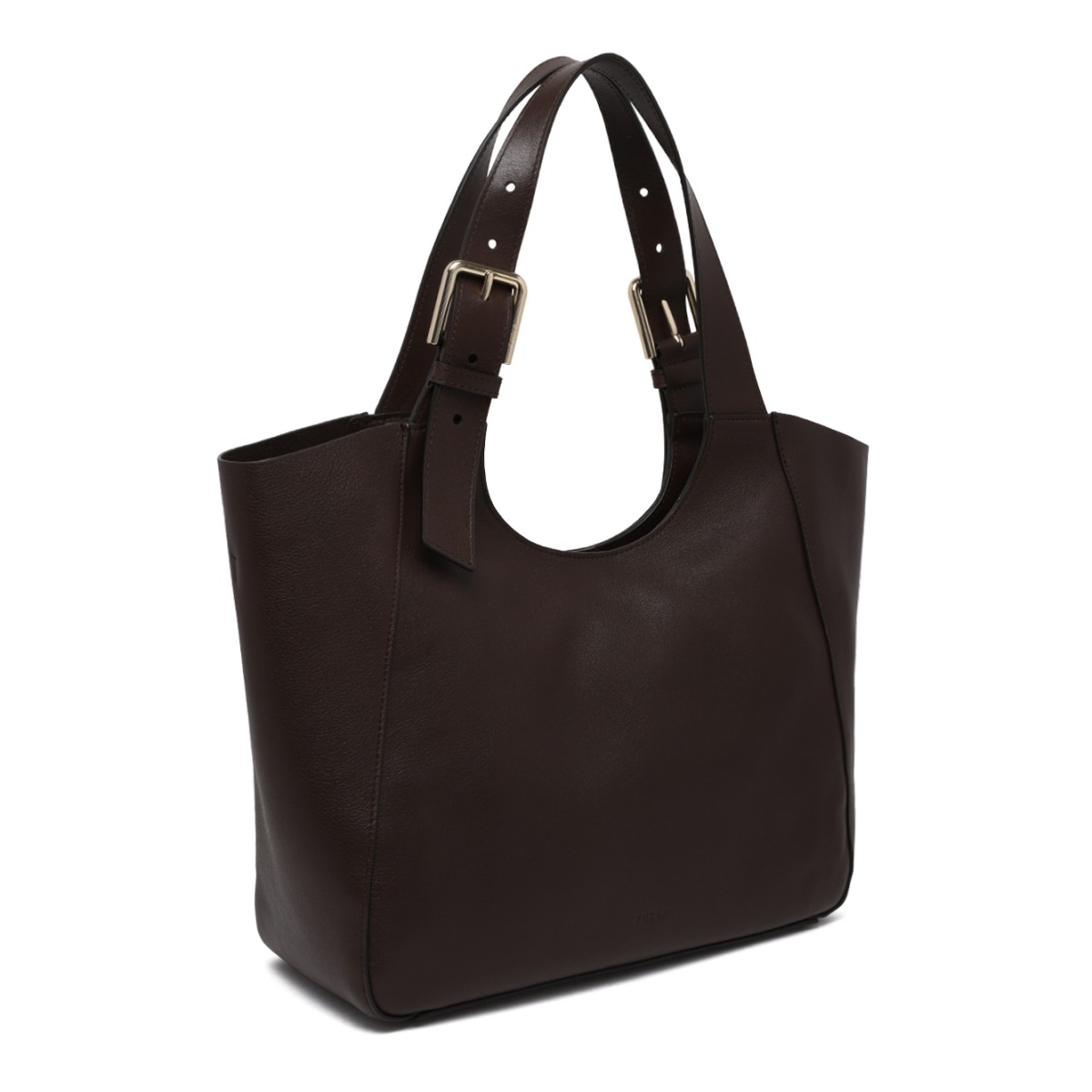 Furla Brown Leather Tote Bag.