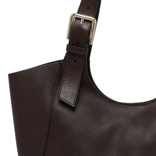 Furla Brown Leather Tote Bag.
