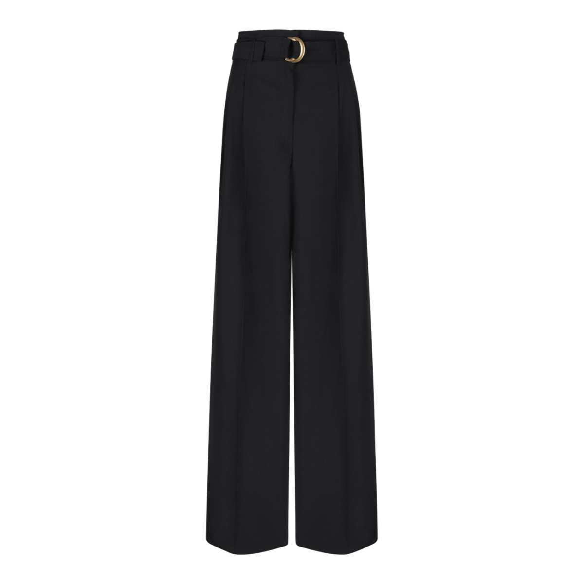 Max Mara Black Wide-Leg Tailored Trousers.