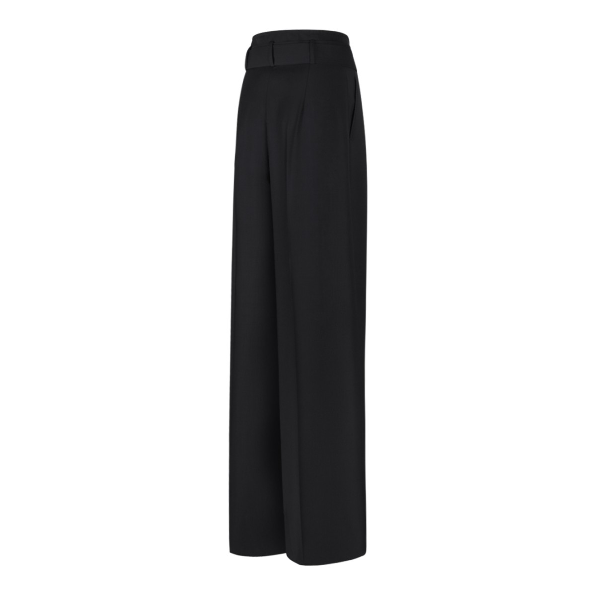 Max Mara Black Wide-Leg Tailored Trousers.