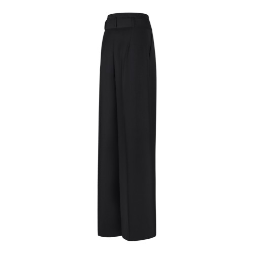 Max Mara Black Wide-Leg Tailored Trousers.