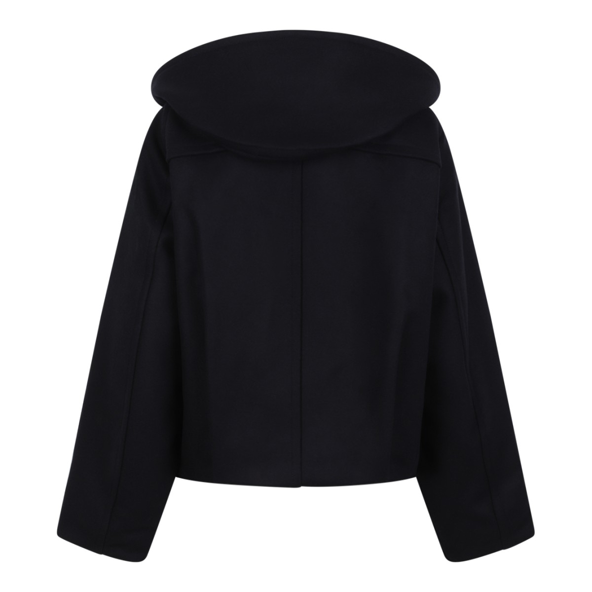 Isabel Marant Black Hooded Toggle Jacket.