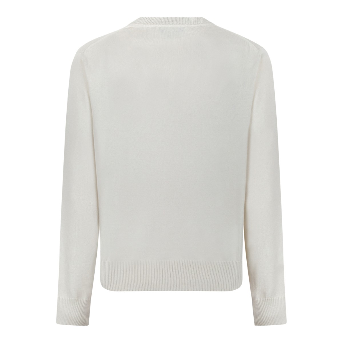 Vivienne Westwood Cream Wool Orb Sweater.