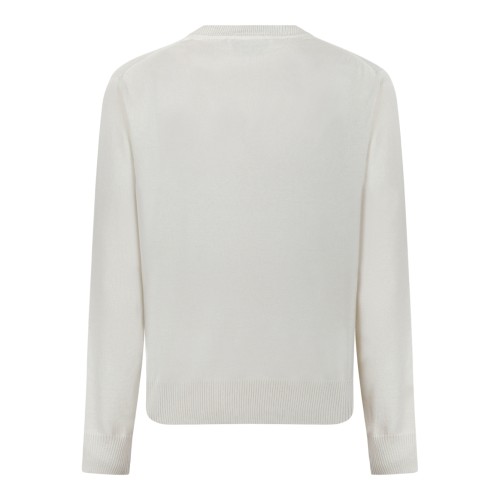 Vivienne Westwood Cream Wool Orb Sweater.
