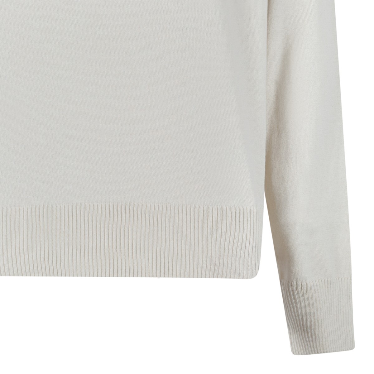 Vivienne Westwood Cream Wool Orb Sweater.