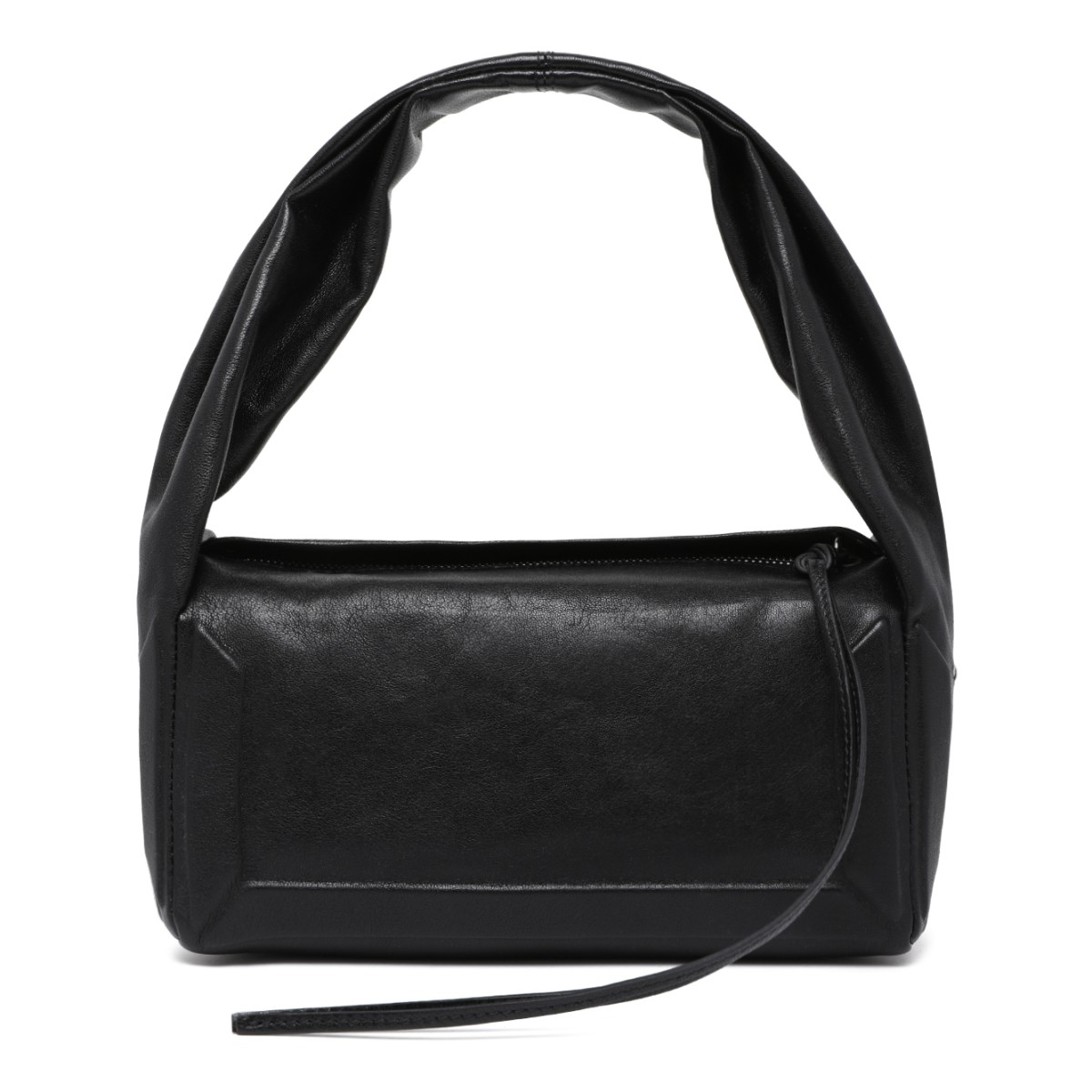 Maison Margiela Black Leather Shoulder Bag.