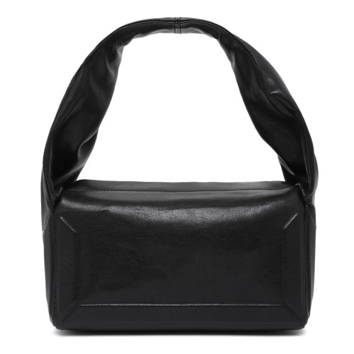 Maison Margiela Black Leather Shoulder Bag. 2