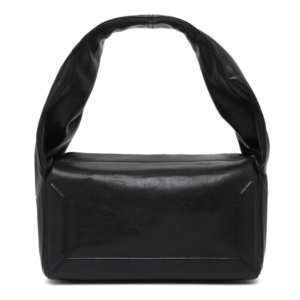 Maison Margiela Black Leather Shoulder Bag.