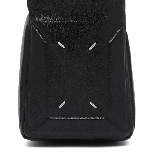 Maison Margiela Black Leather Shoulder Bag.