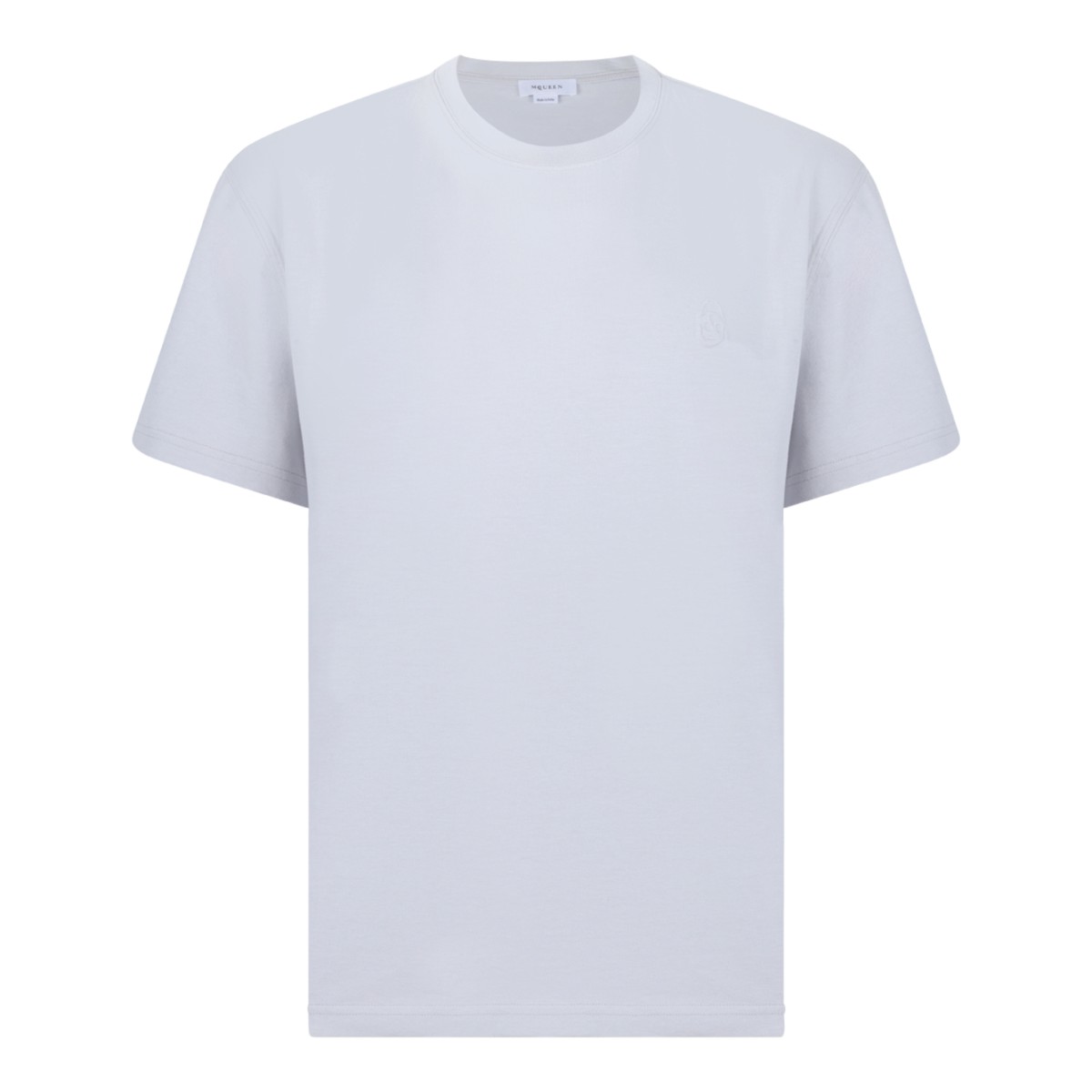 Alexander McQueen White Cotton Crew-Neck T-Shirt.