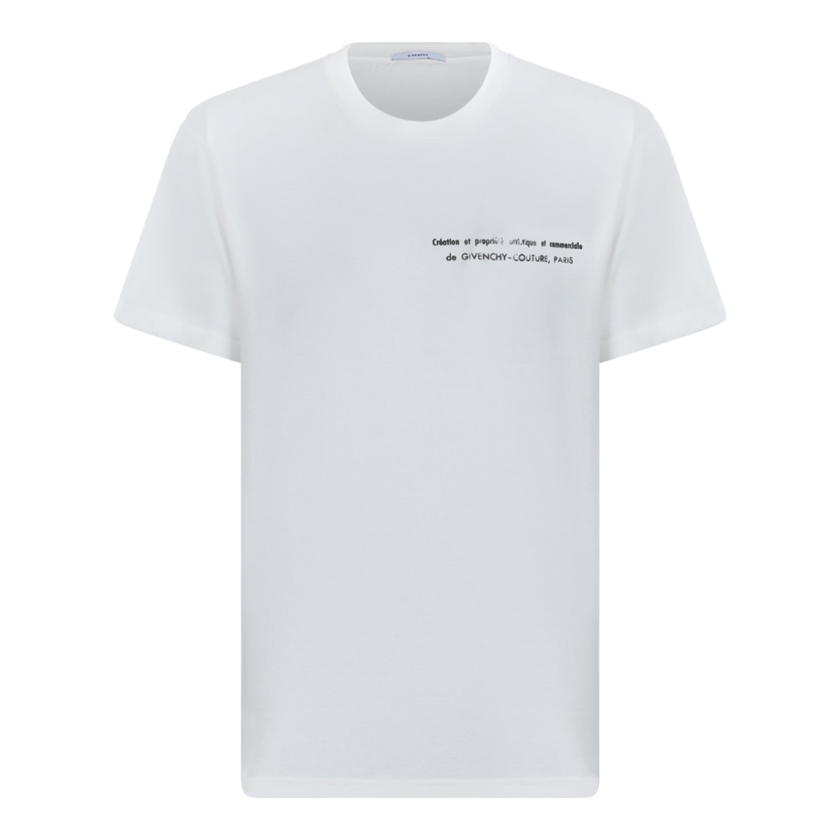 Givenchy White Cotton Logo T-Shirt.