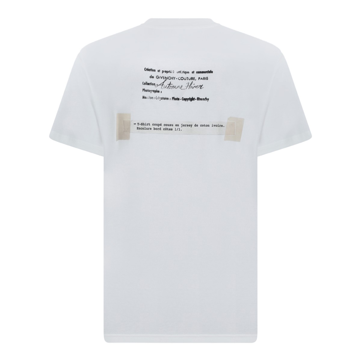 Givenchy White Cotton Logo T-Shirt.