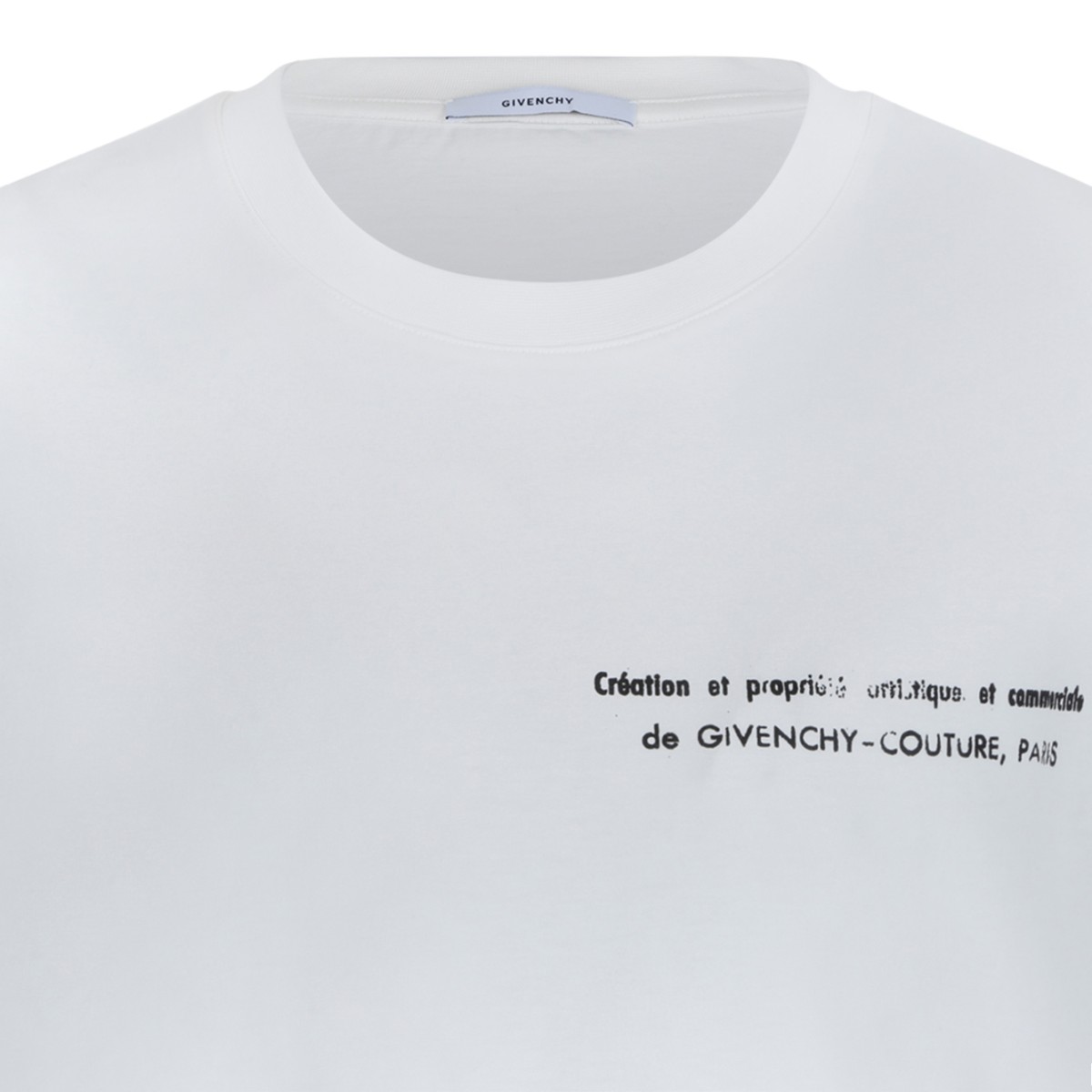 Givenchy White Cotton Logo T-Shirt.