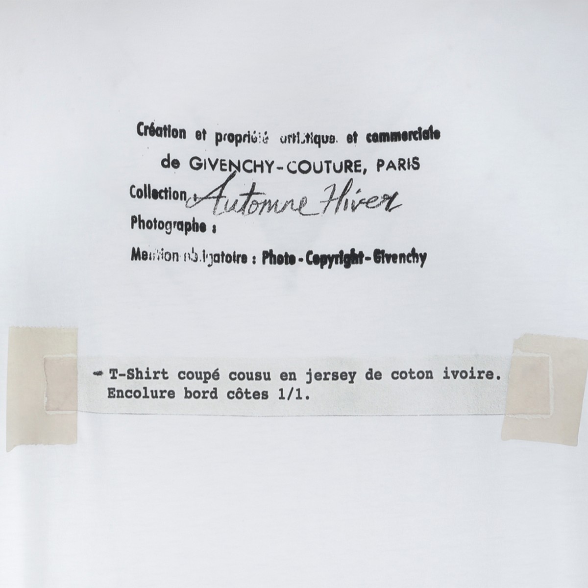Givenchy White Cotton Logo T-Shirt.