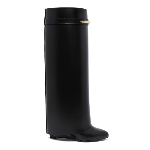 Givenchy Black Rubber Rain Boots.