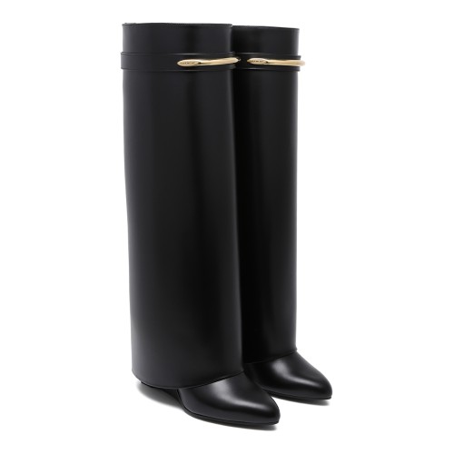 Givenchy Black Rubber Rain Boots. 2