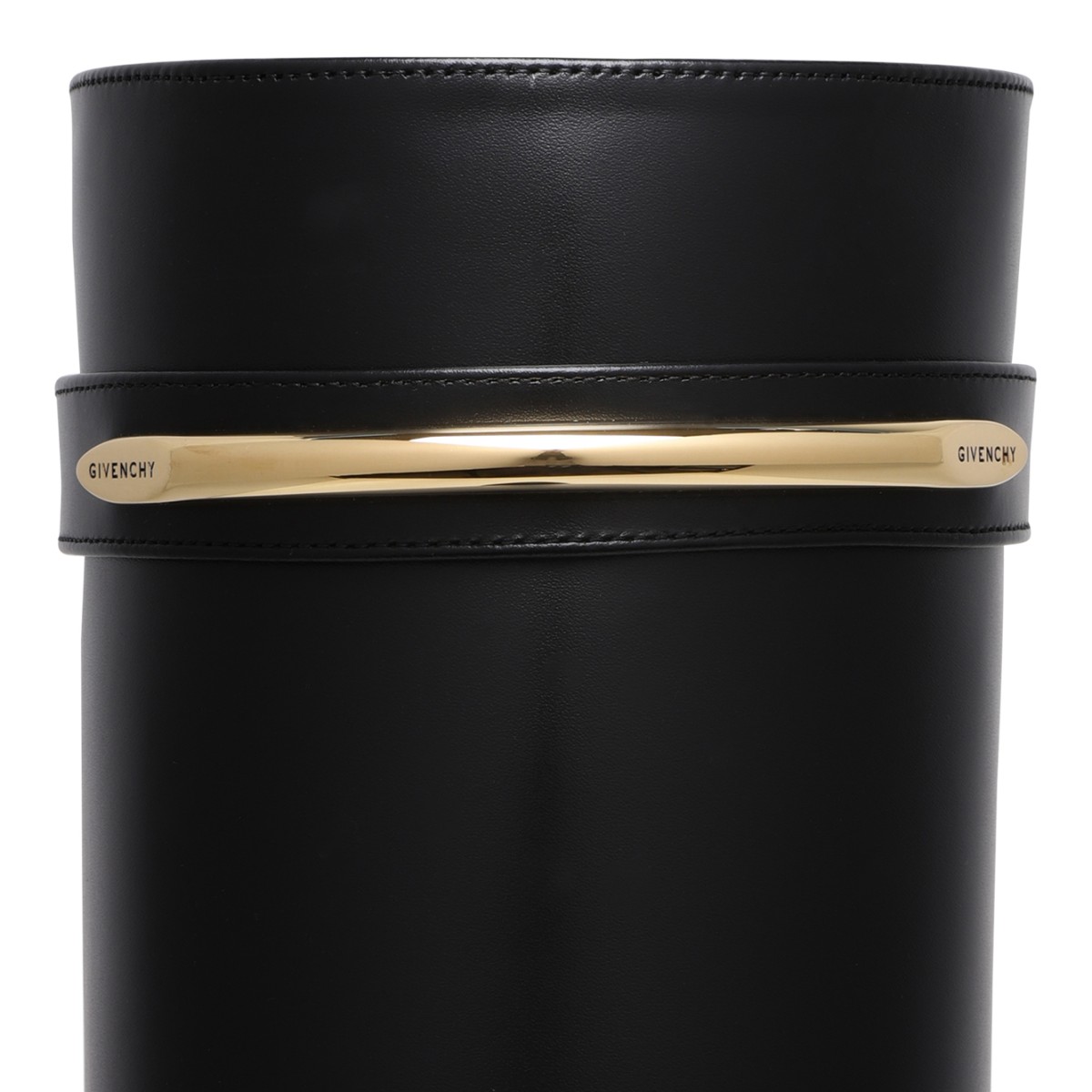Givenchy Black Rubber Rain Boots.