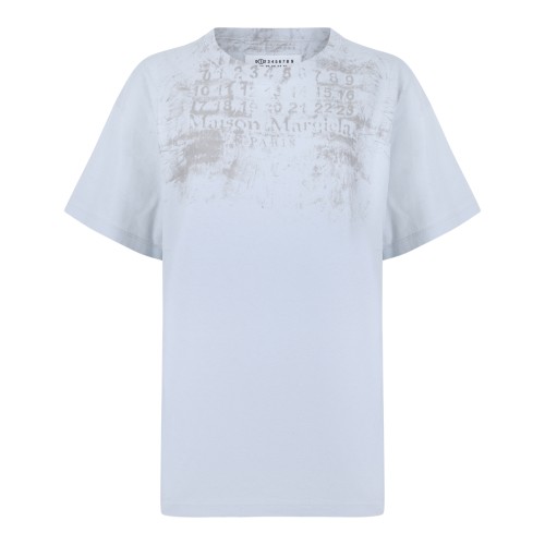 Maison Margiela White Cotton Graphic T-Shirt.