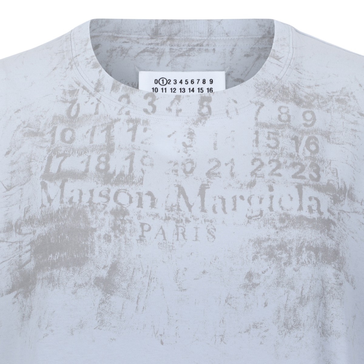 Maison Margiela White Cotton Graphic T-Shirt.