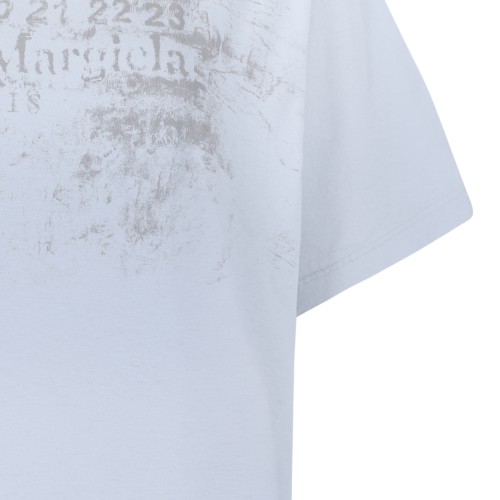 Maison Margiela White Cotton Graphic T-Shirt.
