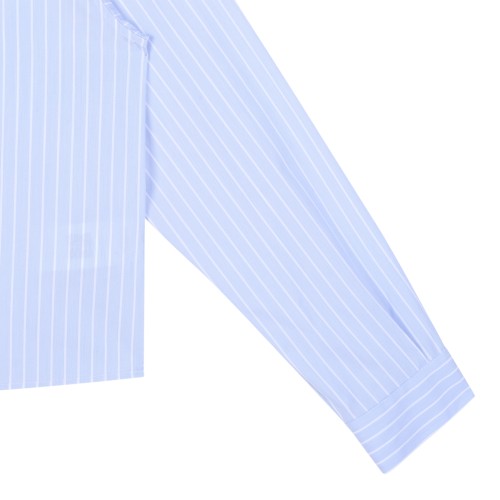Versace Light Blue Striped Cotton Shirt.