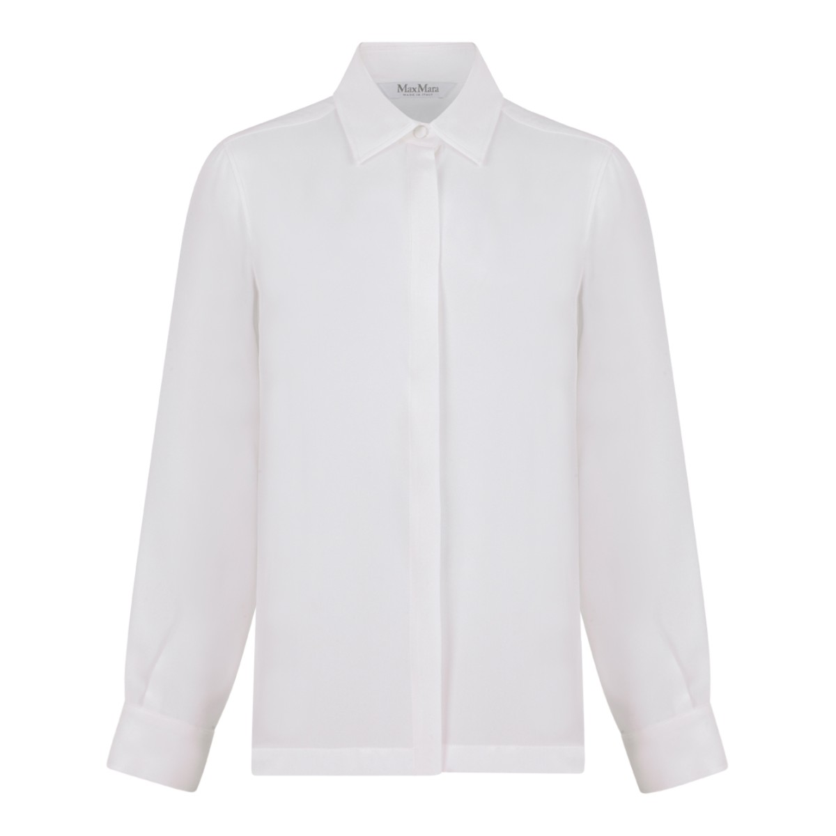 Max Mara White Silk Shirt.