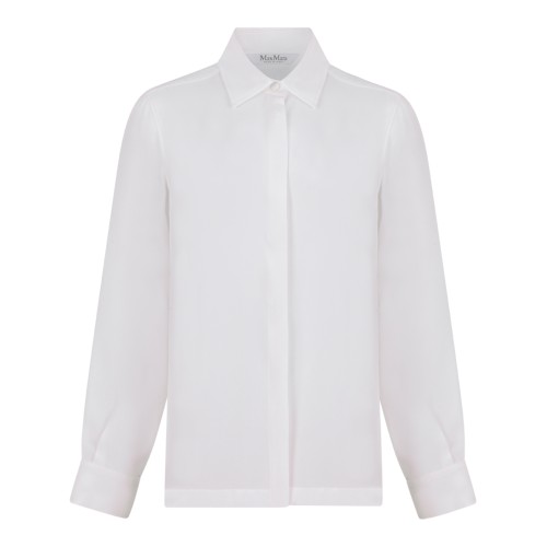 Max Mara White Silk Shirt.