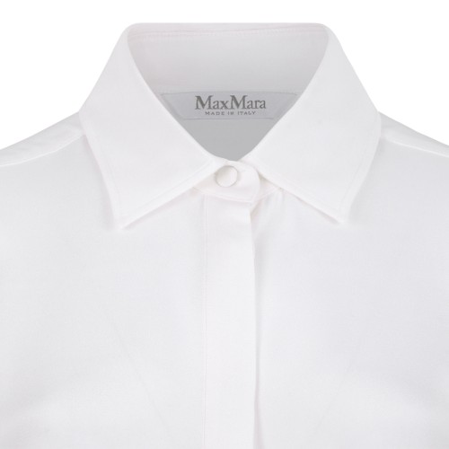Max Mara White Silk Shirt.