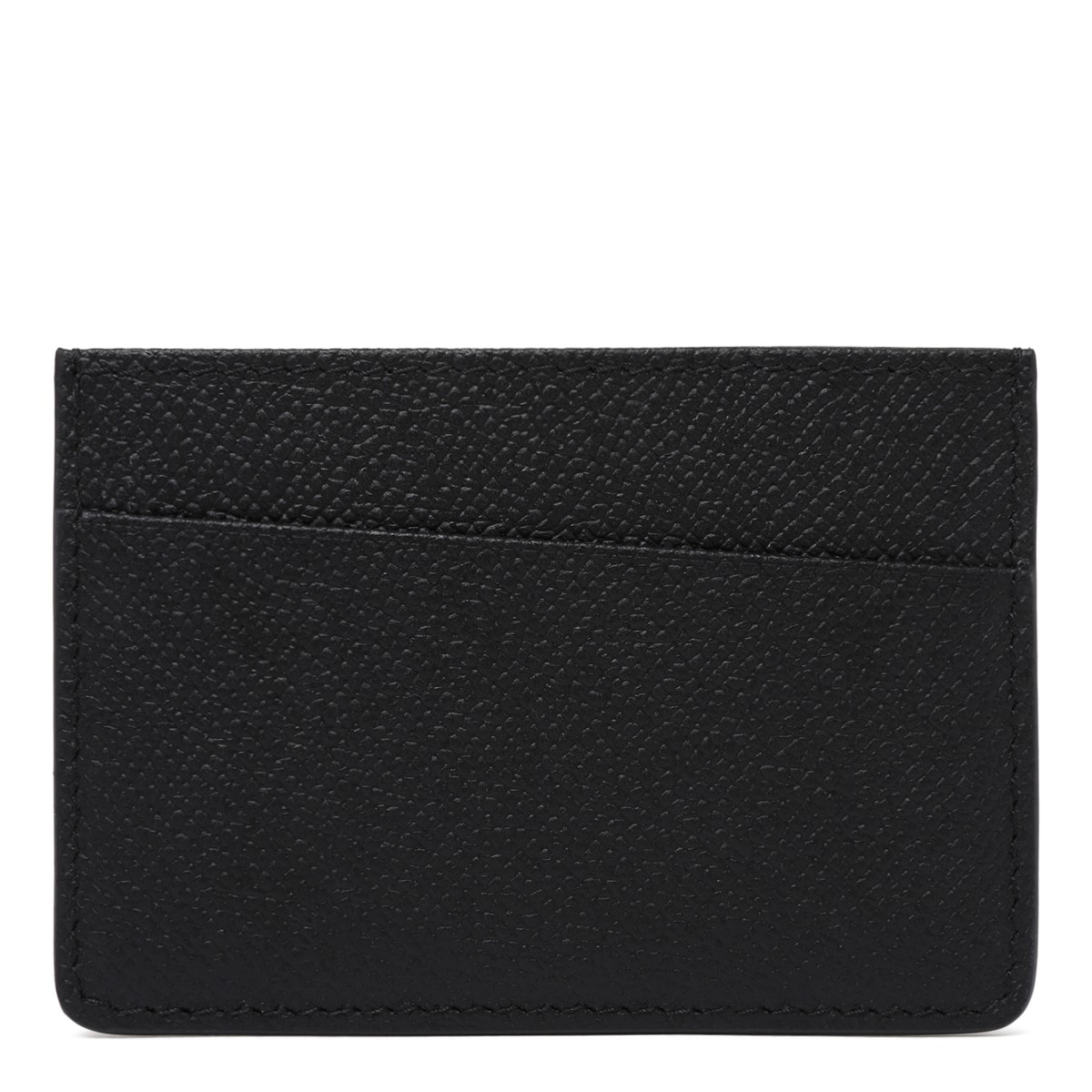 Maison Margiela Black Leather Card Holder.