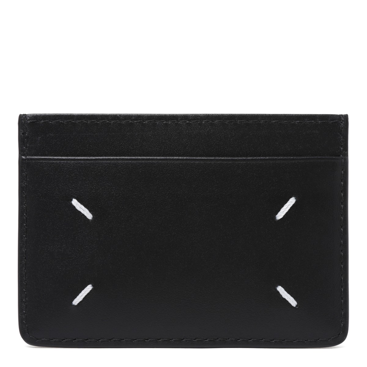 Maison Margiela Black Leather Card Holder.