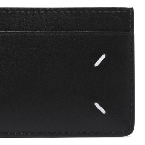 Maison Margiela Black Leather Card Holder.