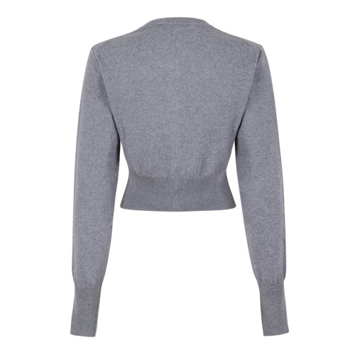 Vivienne Westwood Grey Wool Orb Cardigan. 2