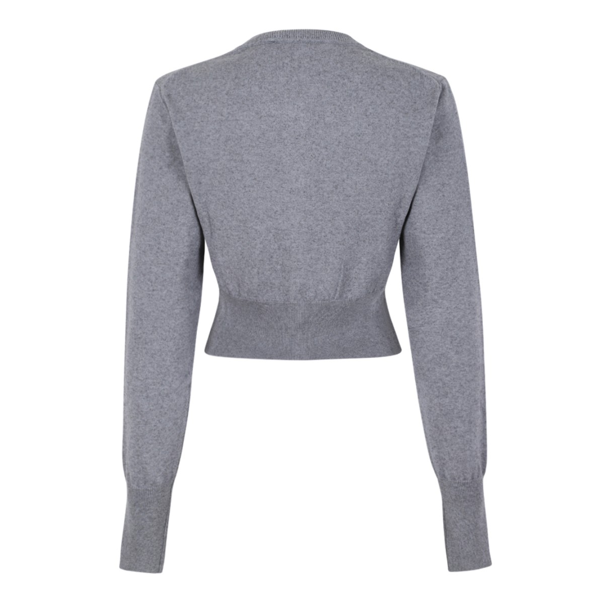 Vivienne Westwood Grey Wool Orb Cardigan.