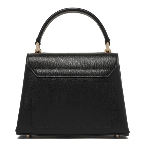 Furla Black Leather 1927 Mini Top Handle Tote Bag. 2